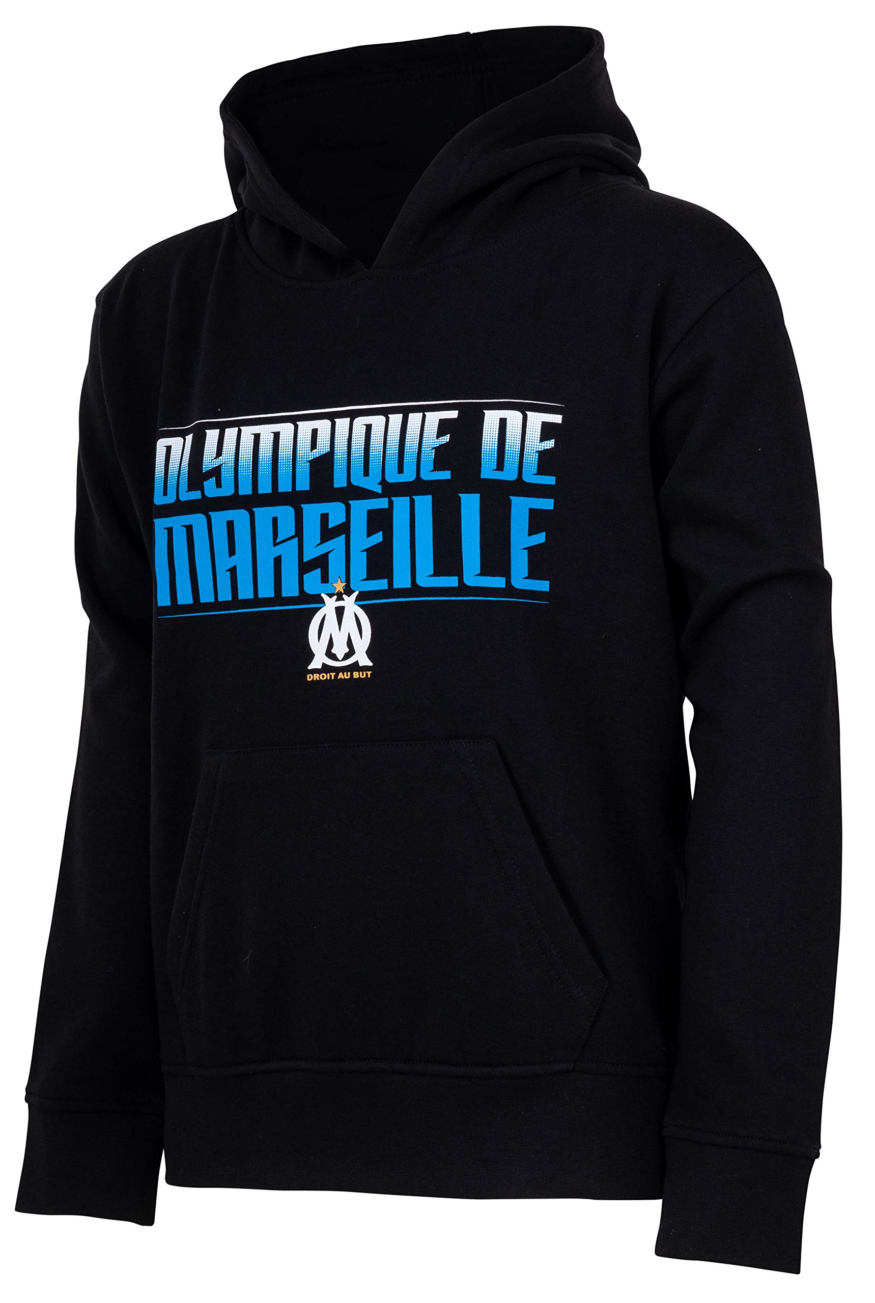 Sudadera Con Capucha Olympique De Marseille OM - Talla Infantil, Algodón, Colección Oficial De Fútbol