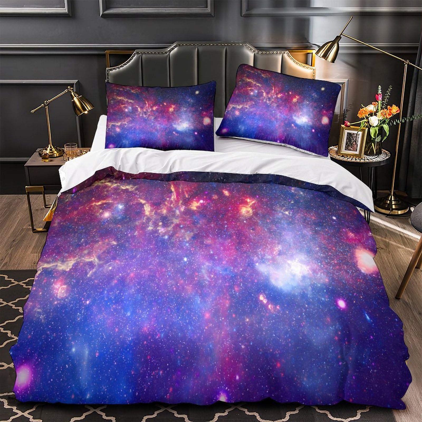 Housse de couette Corgi imprimé 3D parure de lit microfibre 200x200cm