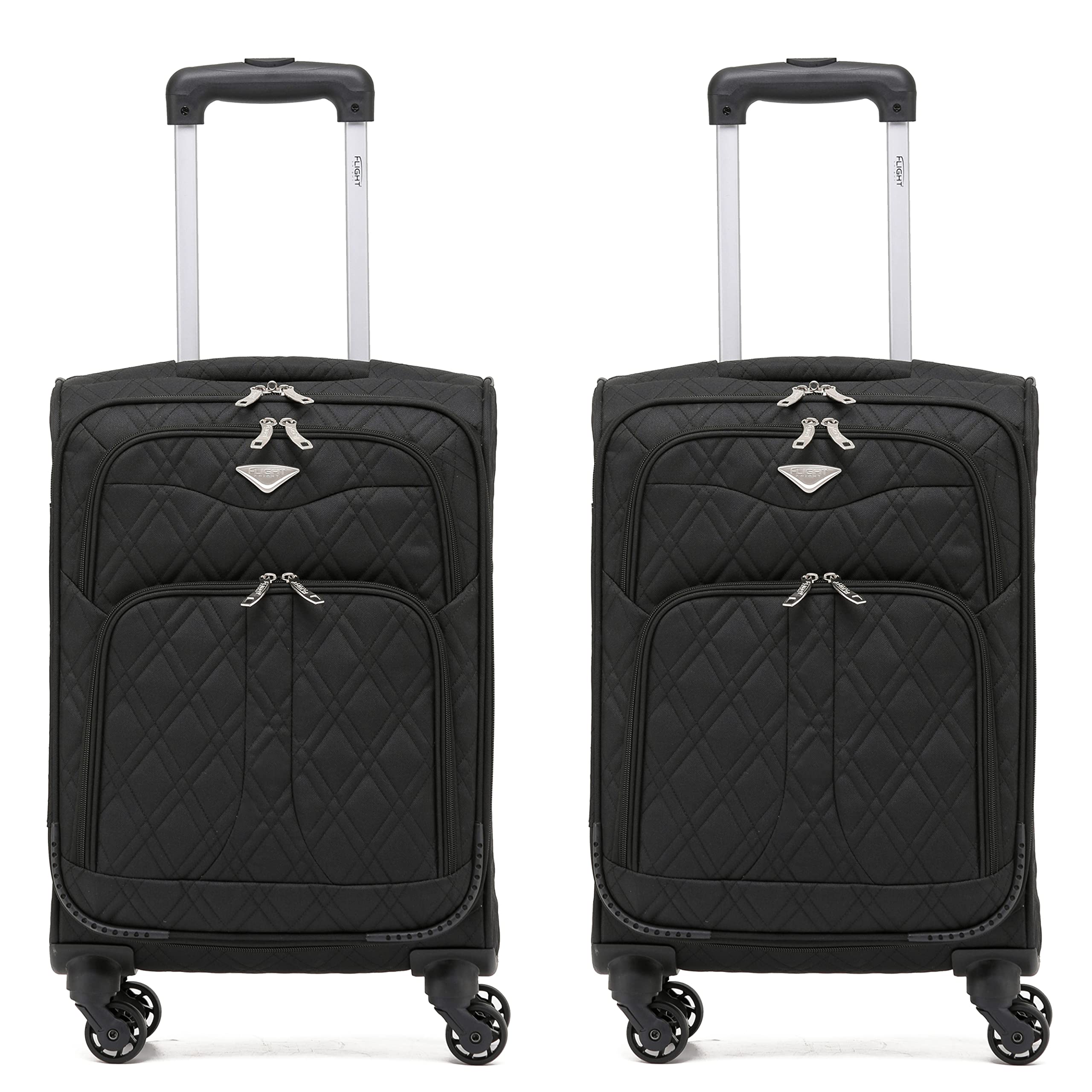 Flight Knight Lightweight 4 Wheel 800D Soft Case Suitcases Anti Crack Cabin & Hold Luggage Options Approved for Over 100 Airlines Including easyJet, BA & Many More! — view 44