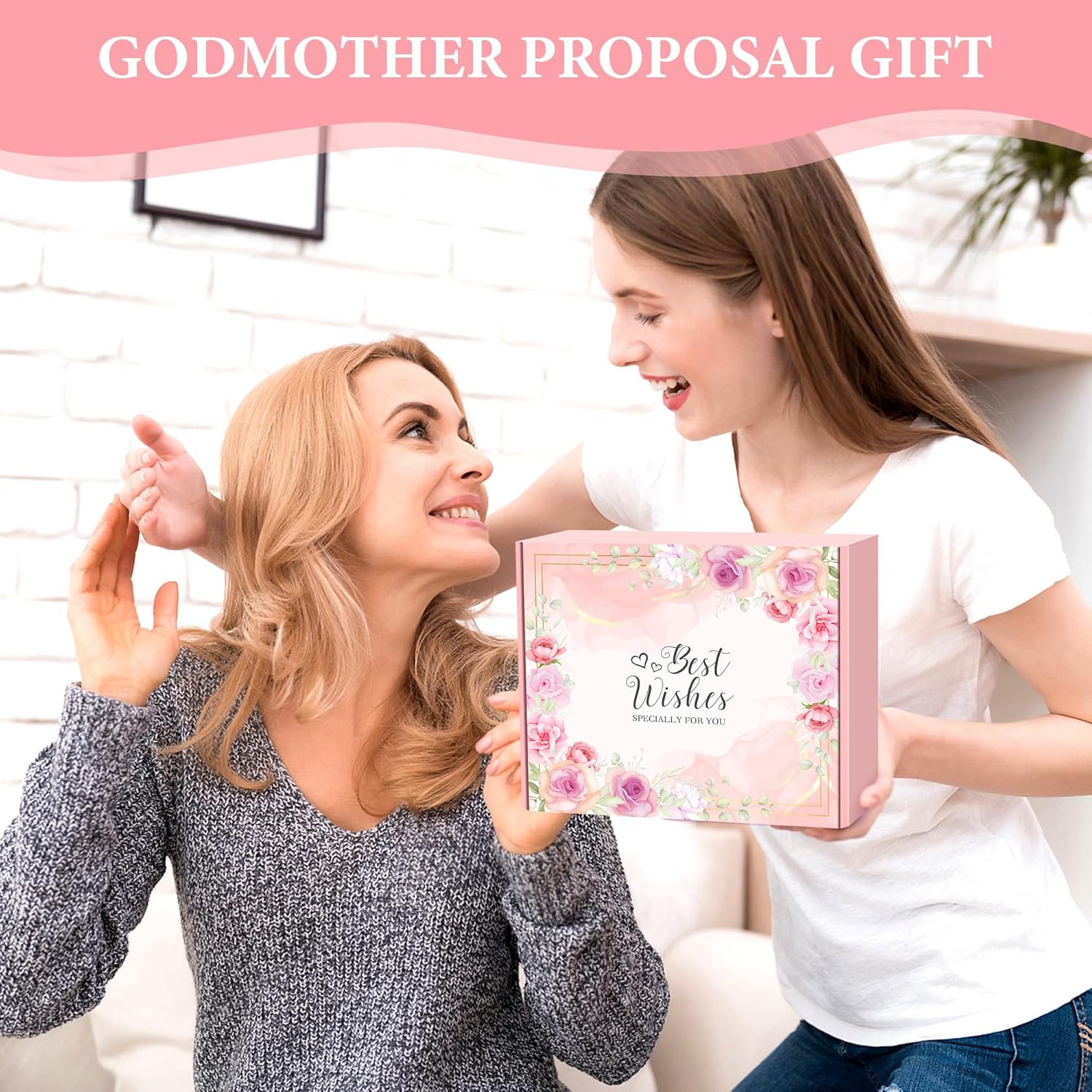 Godmother Proposal Gift Will You Be My Godmother Gift Ideas God Mother Gifts for Women Birthday God Mommy Proposal Gifts from Godchild Fairy Godmom Accessories Include Tote Bag, Glass Cup, Wine Bag - Image 8