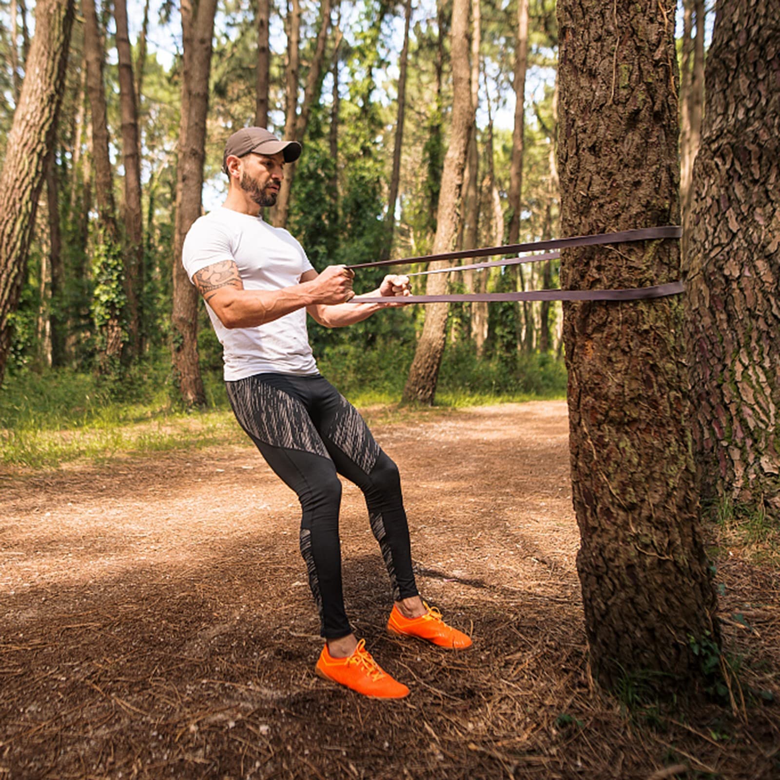 Bande Elastique Musculation, 3 Tailles Élastique Sport Bandes Fitness, Resistance Traction Powerlifting