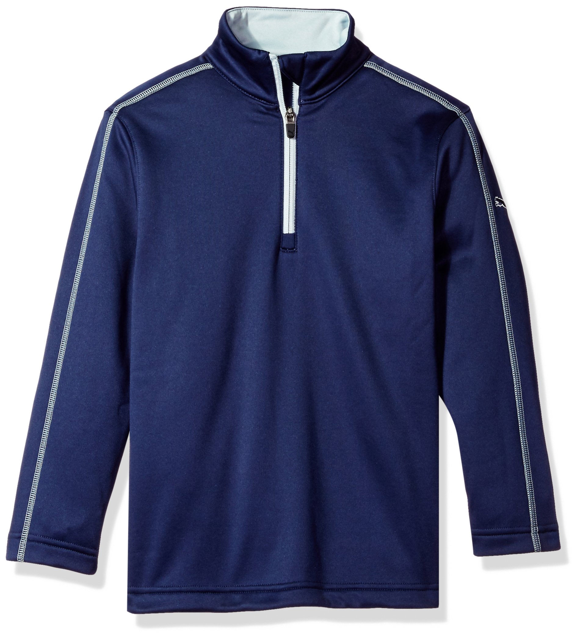 Puma Golf 2017 Kids Fleece 1/4 Zip Popover Peacoat, X-Small
