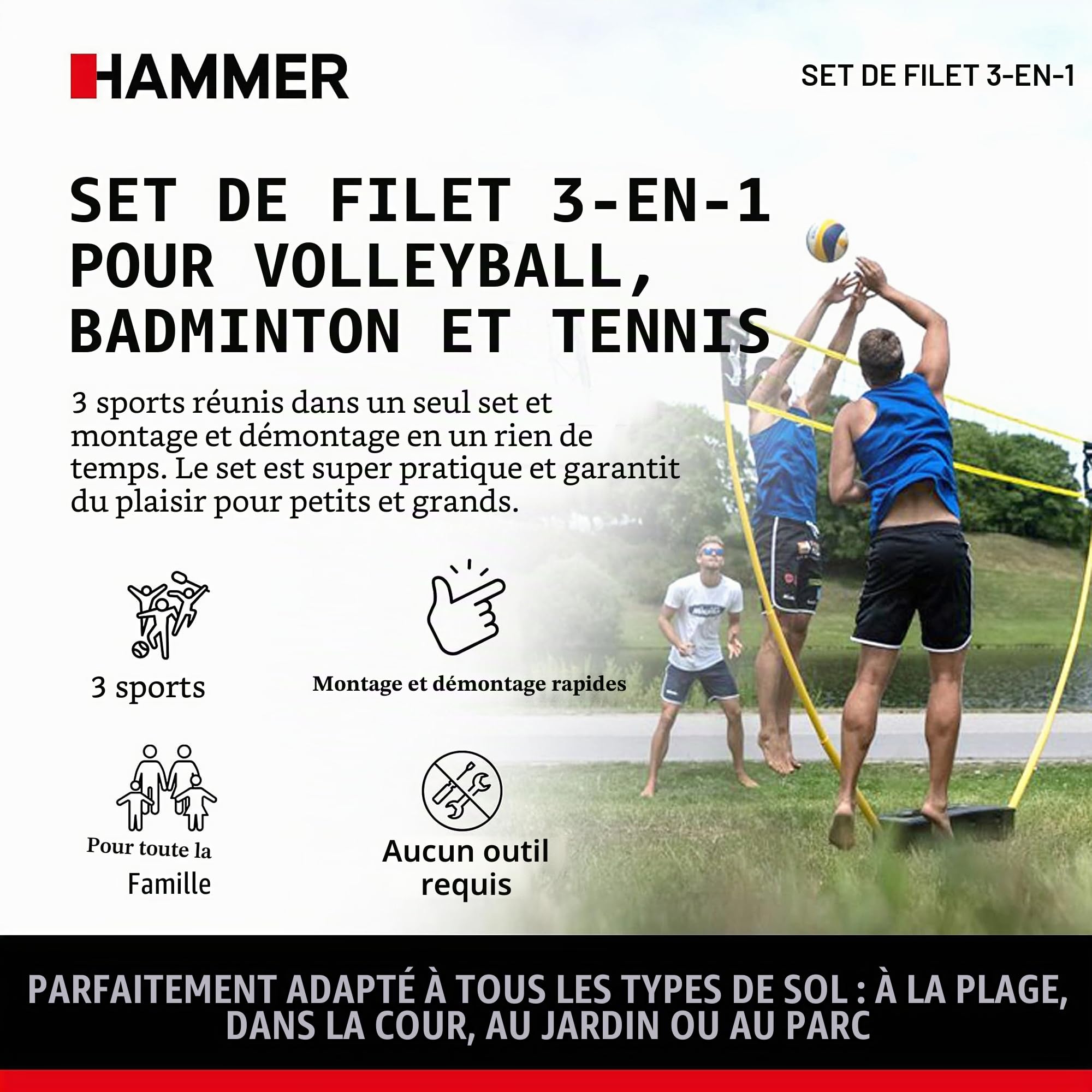 Hammer 2021 Coffret avec 3 Filets