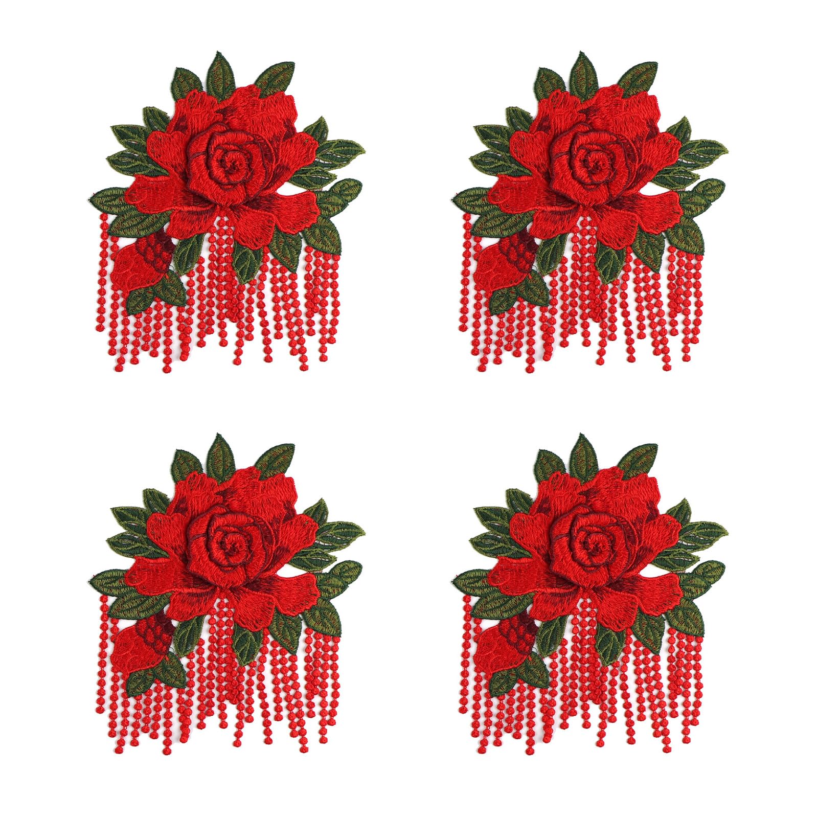 WGBOSMG Textile Embellishments for Garments Bags and Projects in Assorted Designs Decorative Trim Fixes