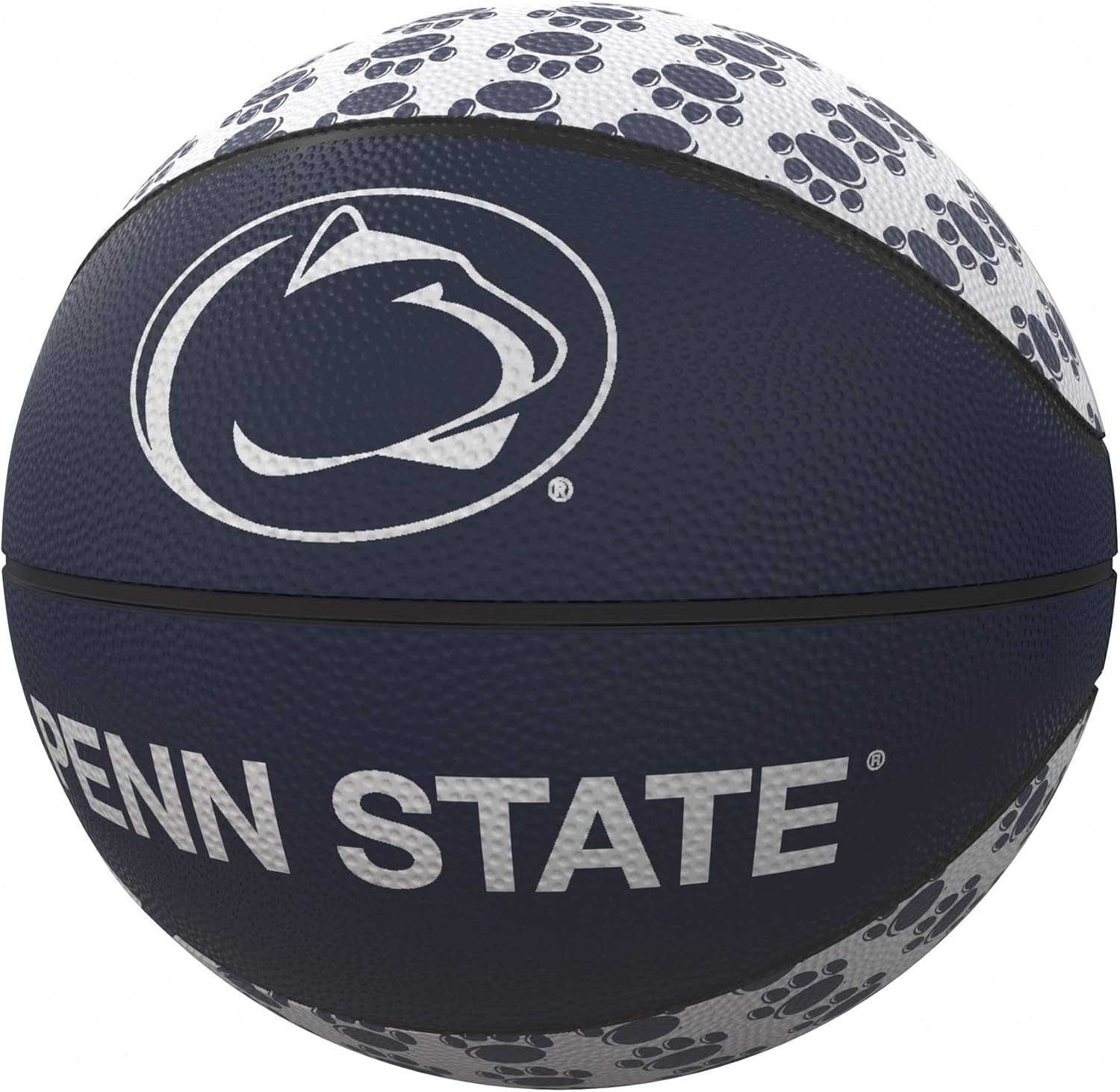 Logo Brands Officially Licensed NCAA Unisex Repeating Mini-Size Rubber Basketball, Miniature, Team Color