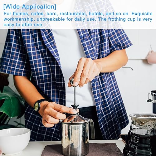 Miniatura 6 de Uxcell Dispensador manual de crema batida - 27oz/27.1 fl oz de acero inoxidable DIY Maker con tapa