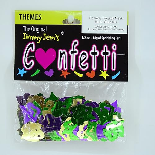 Miniatura 5 de Máscara de confeti - Mezcla de mascarada de arlequín - Paquete al por menor #8325 QS0