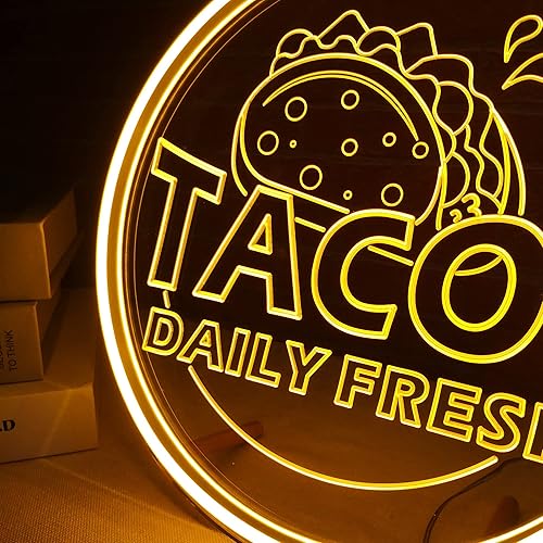 Miniatura 10 de Letrero de neón abierto, regulable, alimentado por USB, de 12 pulgadas, redondo, de neón, abierto las 24 horas, letrero LED para cafetería, puerta