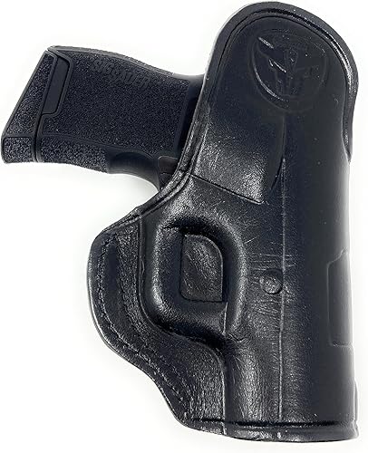 Miniatura 10 de Cardini - Funda de cuero prémium IWB  Compatible con funda Sig P365, Taurus GX4 Mini Compact, se adapta a Kimber 1911 de 2.7 pulgadas, se adapta a