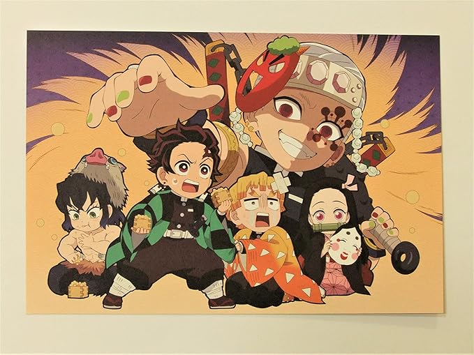Amazon Co Jp 鬼滅の刃 Ufotable Cafe 節分 22 ポストカード 単品 宇髄天元 炭治郎 禰豆子 善逸 伊之助 文房具 オフィス用品