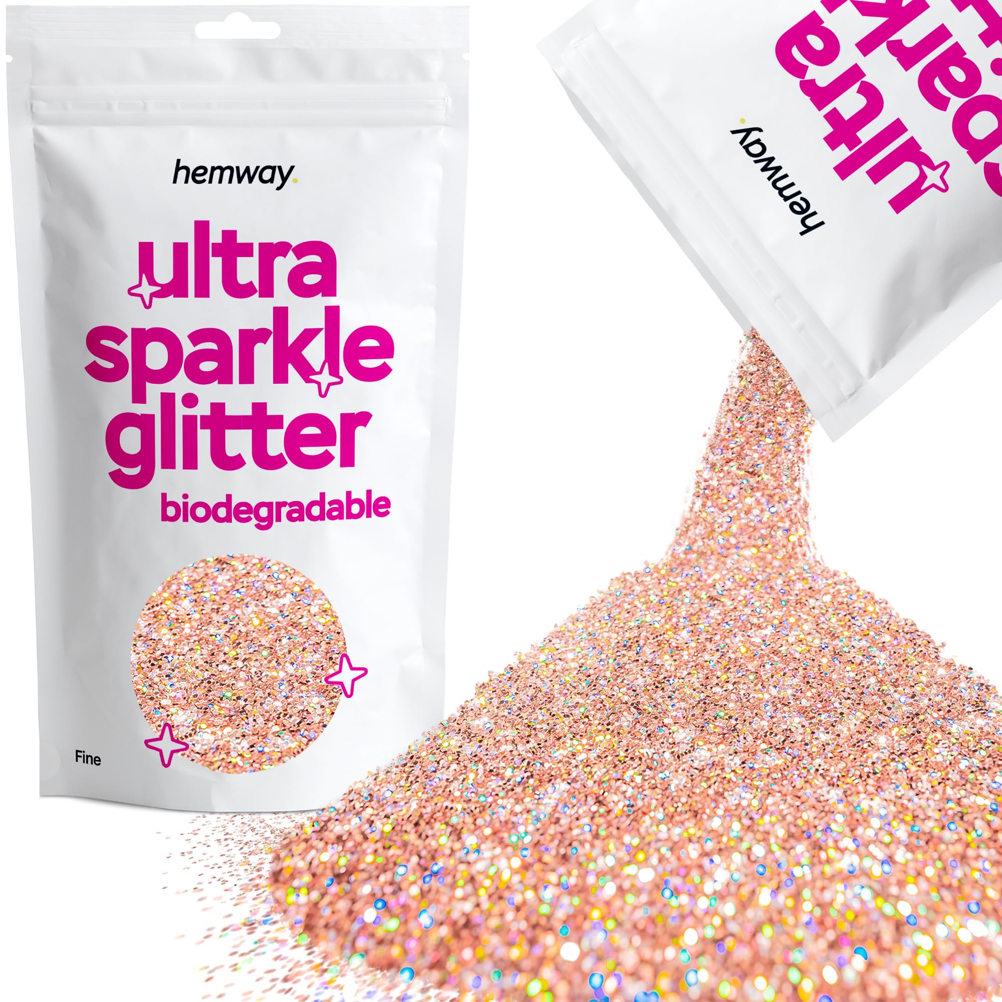 Biodegradable Glitter Silver Holographic 100g / 3.5oz, Eco Friendly - View #10