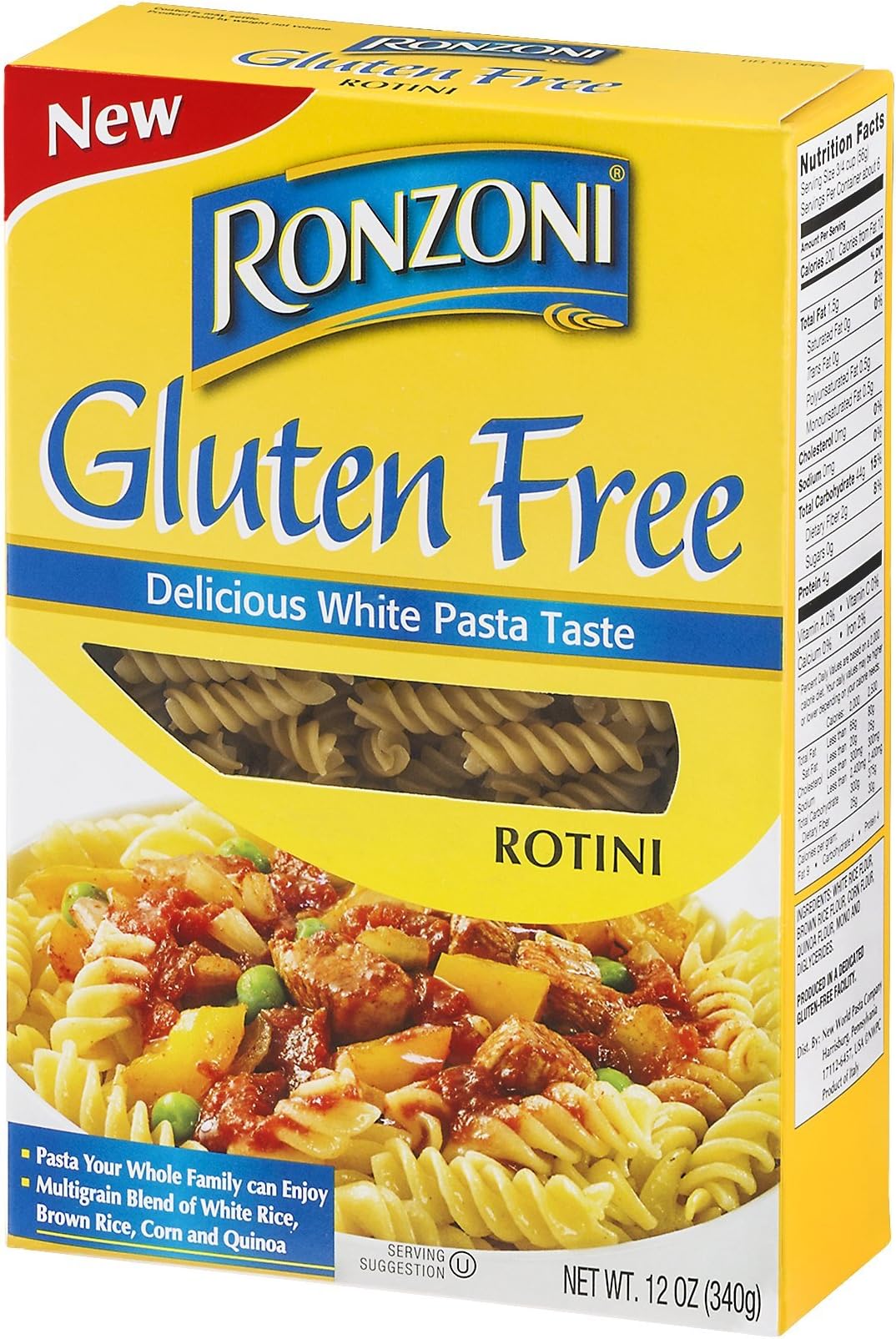Amazon.com: Ronzoni Gluten Free Elbow 12 oz (Pack of 12) : Books
