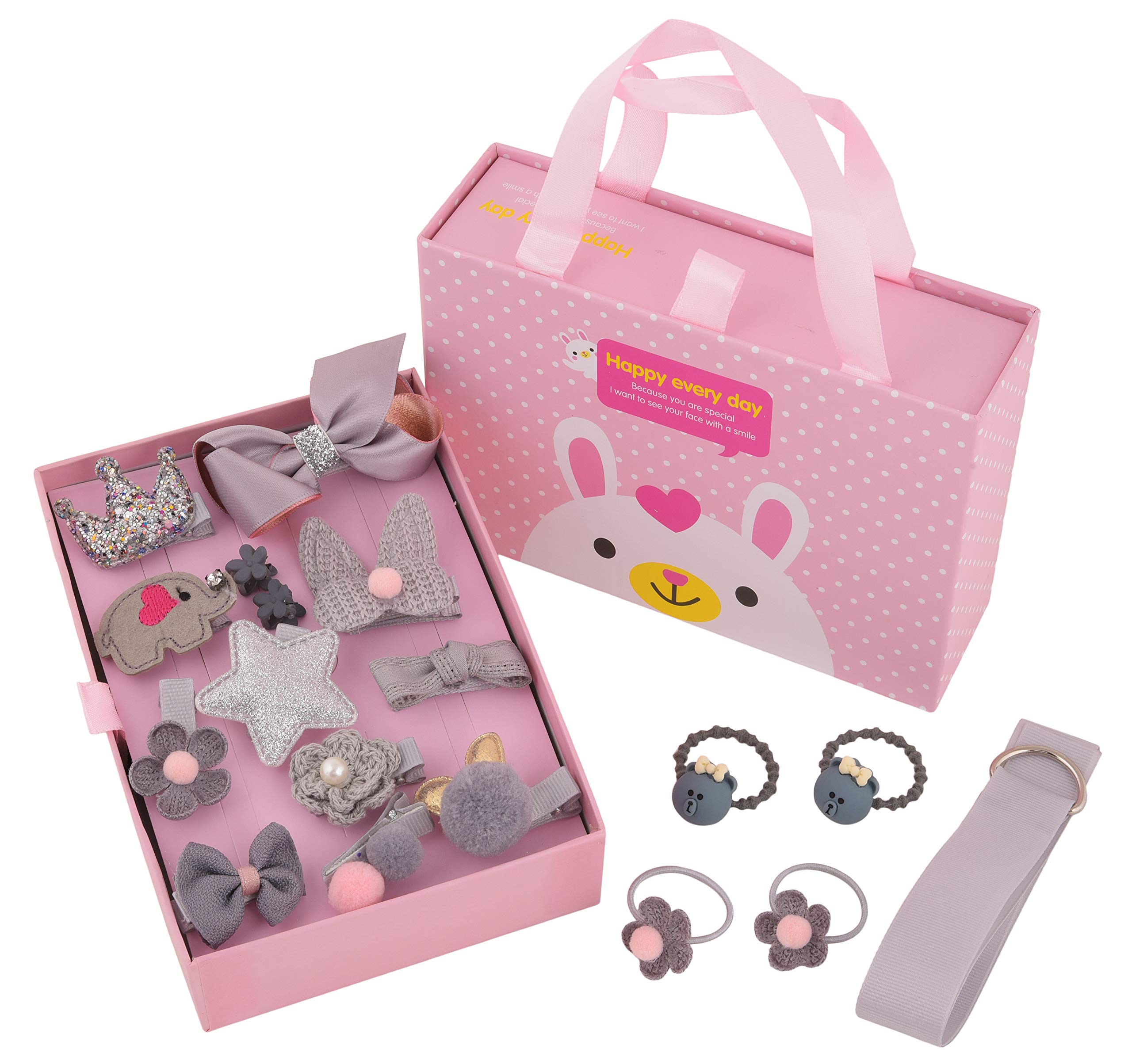 YELLOW BEE Cute Hair Clips Set for Girls - (Silver) Set of 18, Girls Hair Accessories for Hair Styling Clips, Perfect for Occasions like Birthday, Parties & Ideal Gift for Girls (B07YXW8MYH) Amazon Price History, Amazon Price Tracker