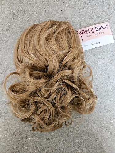 Miniatura 6 de Perfect Curls - Peluca de pelo rizado de 14 pulgadas para niñas jóvenes (luz del sol)
