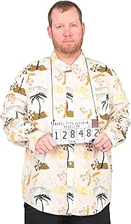 Escobar Halloween Costume Shirt and Mugshot Board Set Cosplay