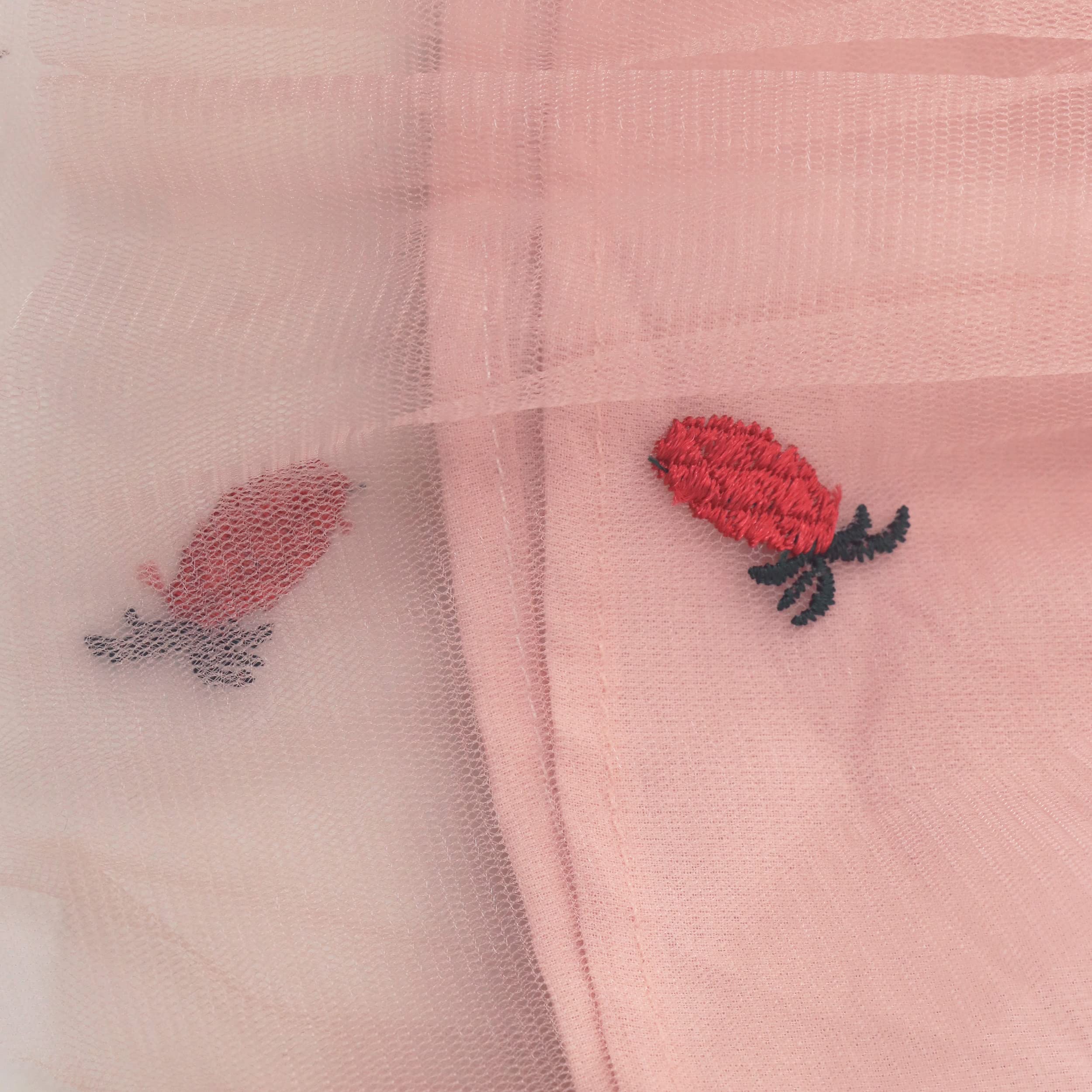 Symunnia Little Baby Girl Layered Tulle Lace Tutu Dress Kids Sleeveless Tank Princess Birthday Dresses Formal Party Gowns(6-12months,Pink-Pineapple)