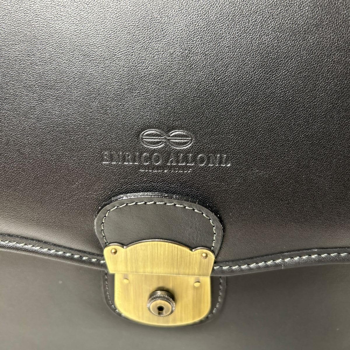 Amazon.co.jp: ENRICO ALLONI MILANO ITALYビジネスバッグ レザー 