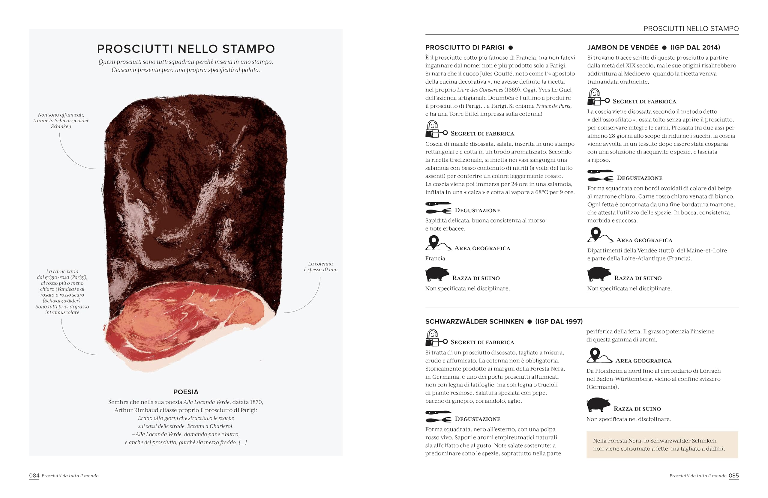 L'atlante illustrato dei prosciutti e salumi. Ediz. a colori