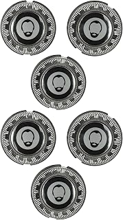 vhbw 6x cabezales de repuesto compatible con Philips HQ7340, HQ7310, HQ7320, HQ7160, HQ7360, HQ7325, HQ7310XL máquina de afeitar, plata