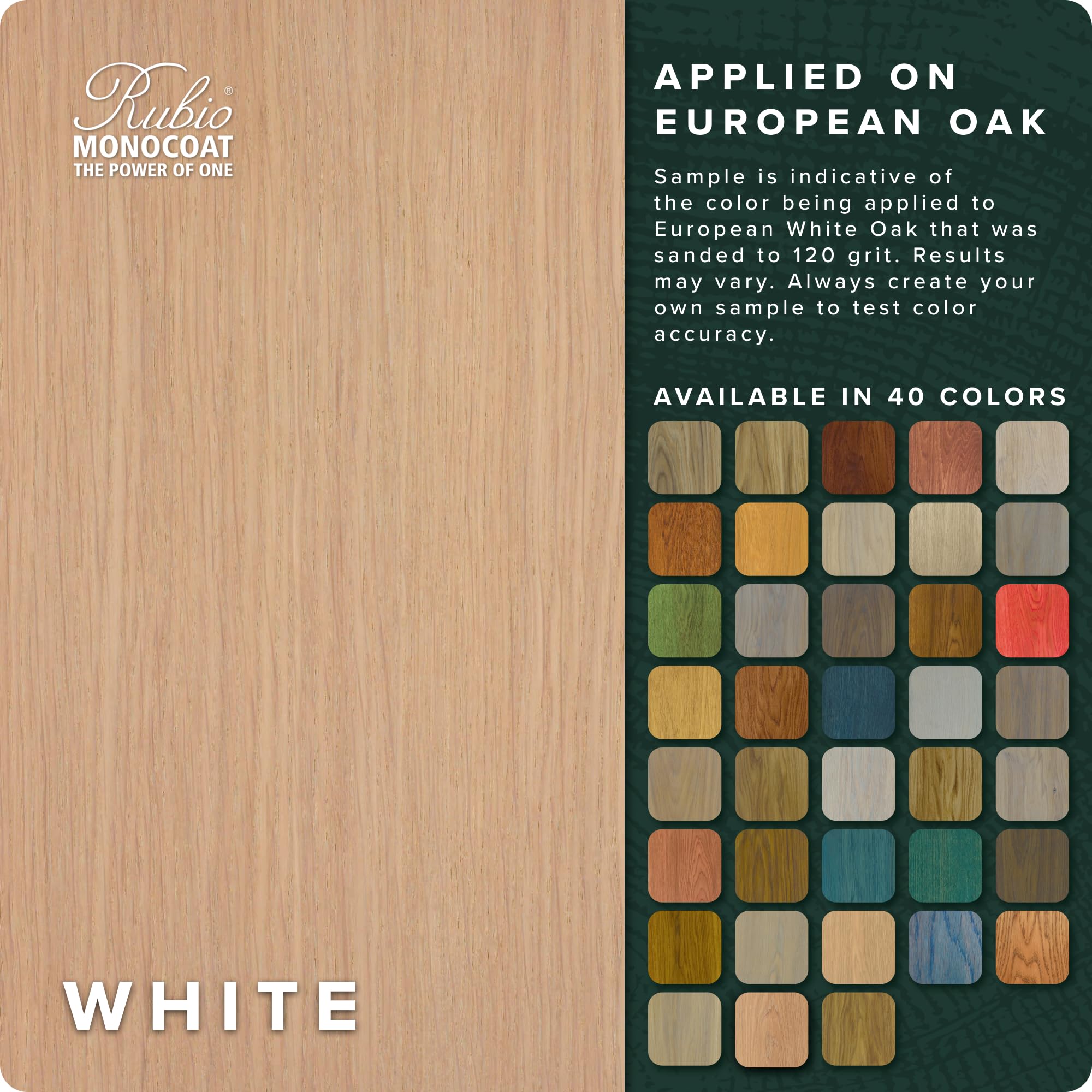 Huile pour bois Rubio Monocoat 52 m² - Blanc| Oil Plus 2C | Huile de lin pour bois écologique à séchage rapide pour l'intérieur, avec accélérateur (partie B) | Protecteur | 1,3L