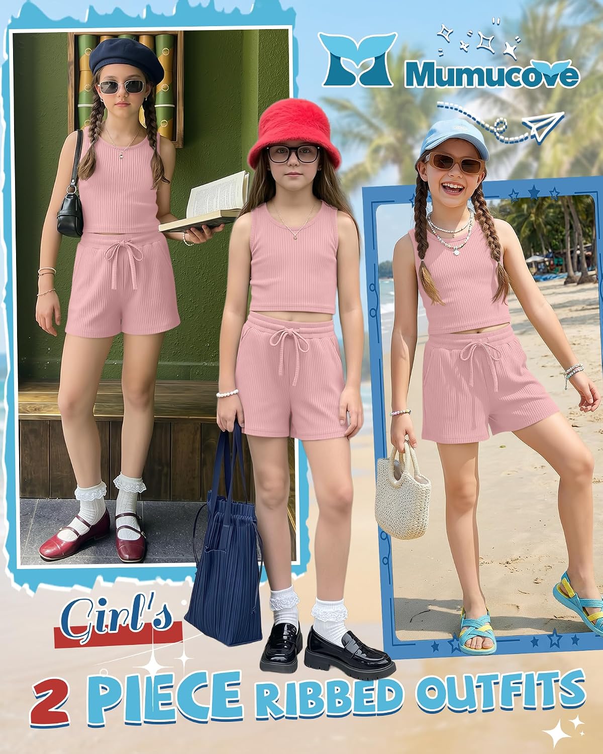 Girls 2 Piece Outfits Summer Matching Sets