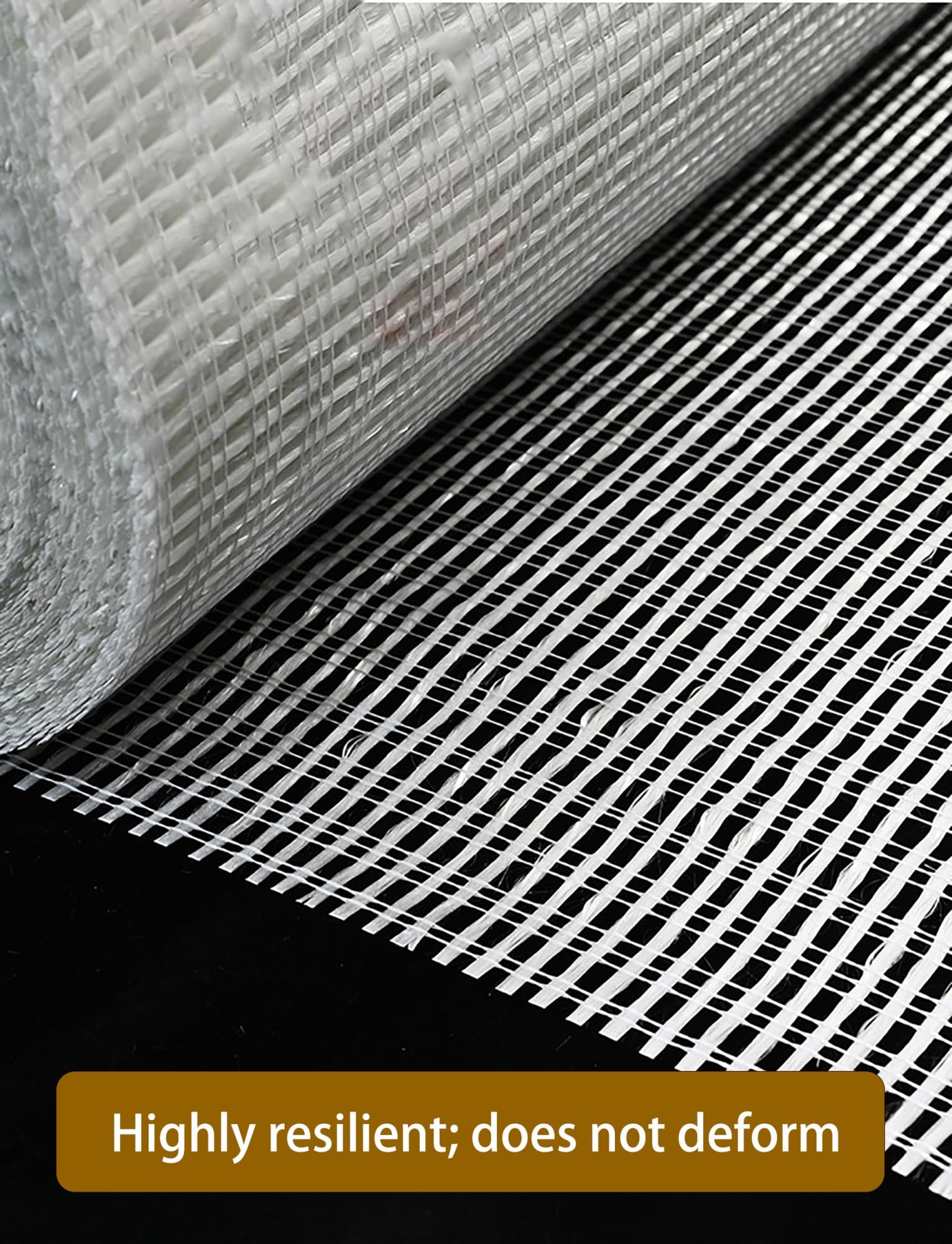Rotolo di rete in fibra di vetro resistente agli alcali for rinforzo di pareti, intonacatura, intonaco, stucco, riparazione di crepe (servizi pesanti)(Hole 0.6cm/1x50 meters)