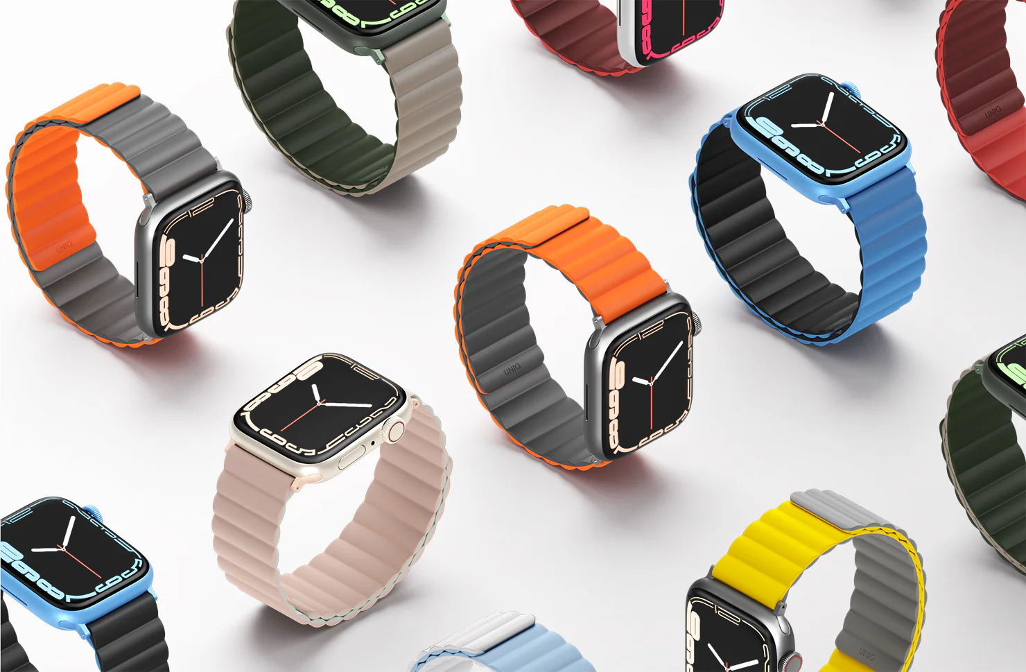 Amazon.com: UNIQ Apple Watch Band (49mm Prussian Blue) REVIX Smart