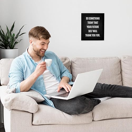 Miniatura 2 de Do Something Today That Future Self Will Thank You For Home Decor - Motivational Quotes Wall Art - Inspirational Wall Poster Print for Living Room,