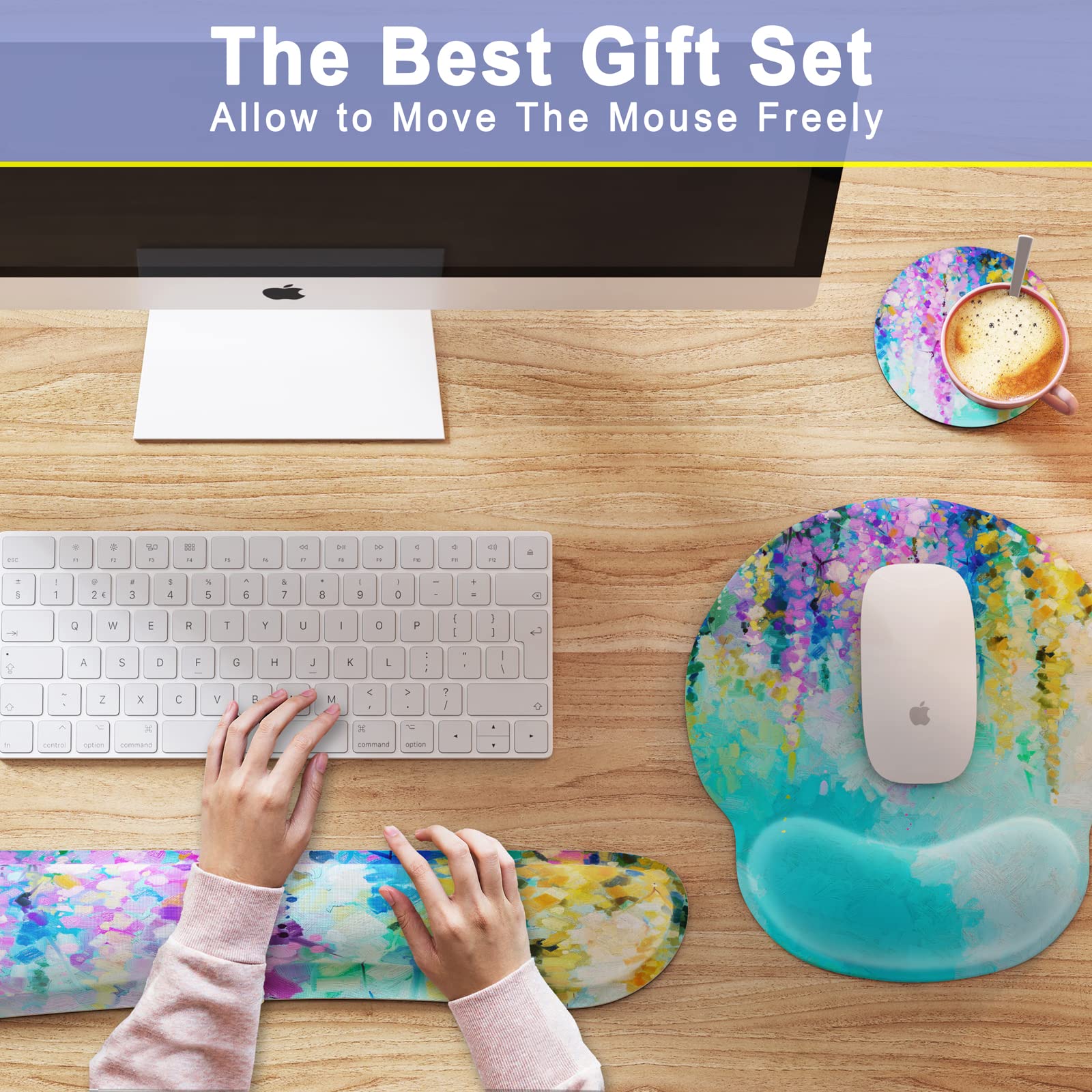 1 Poignet Clavier Repose-Main Tapis De Souris Dessin Anim Repose-Poignet Support De Poignet