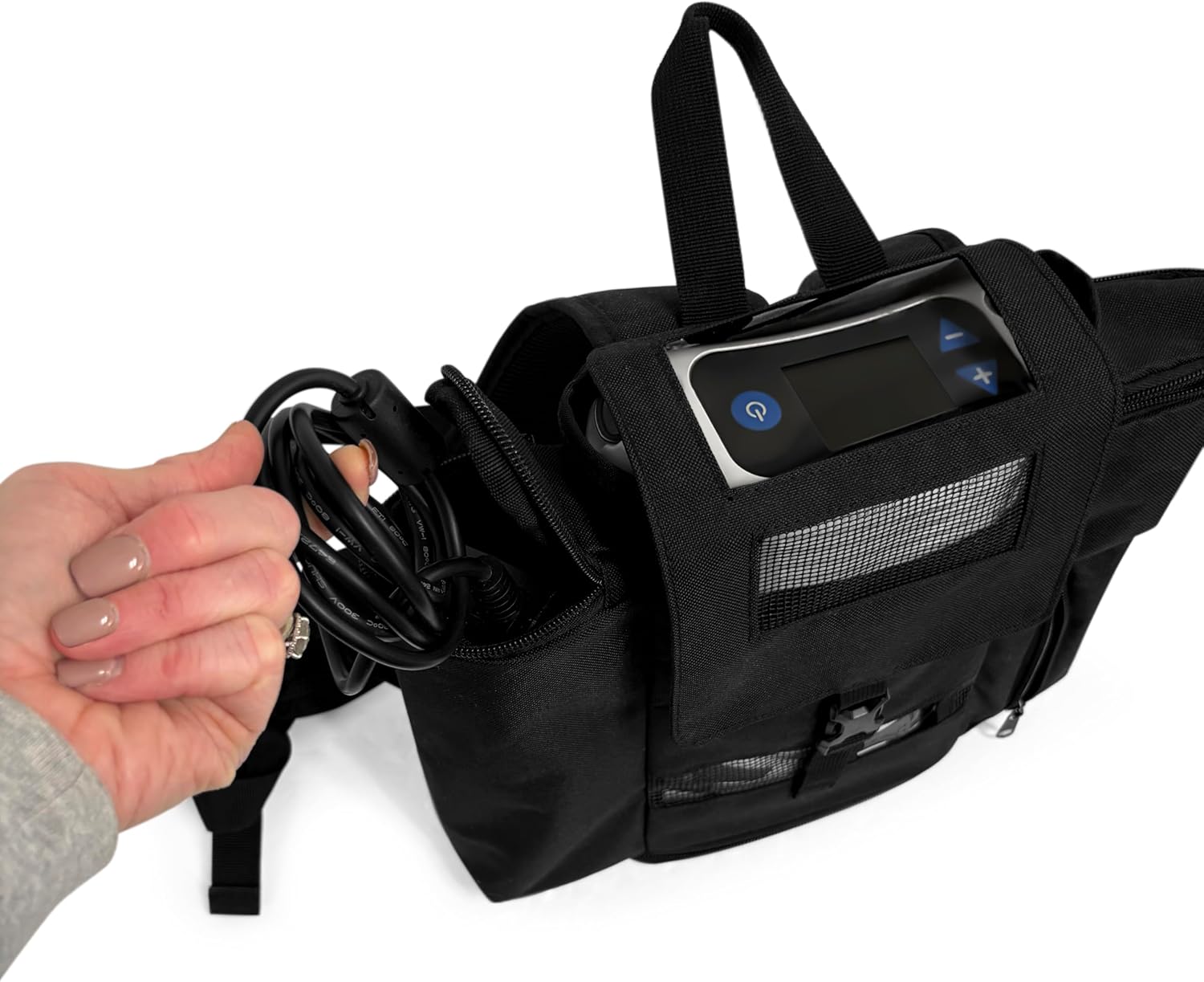 O2TOTES WEAR YOUR OXYGEN WITH STYLE Backpack Fit For Caire Freestyle Comfort; Zippered bottom, pockets for accessories, padded backpack straps, backpack only