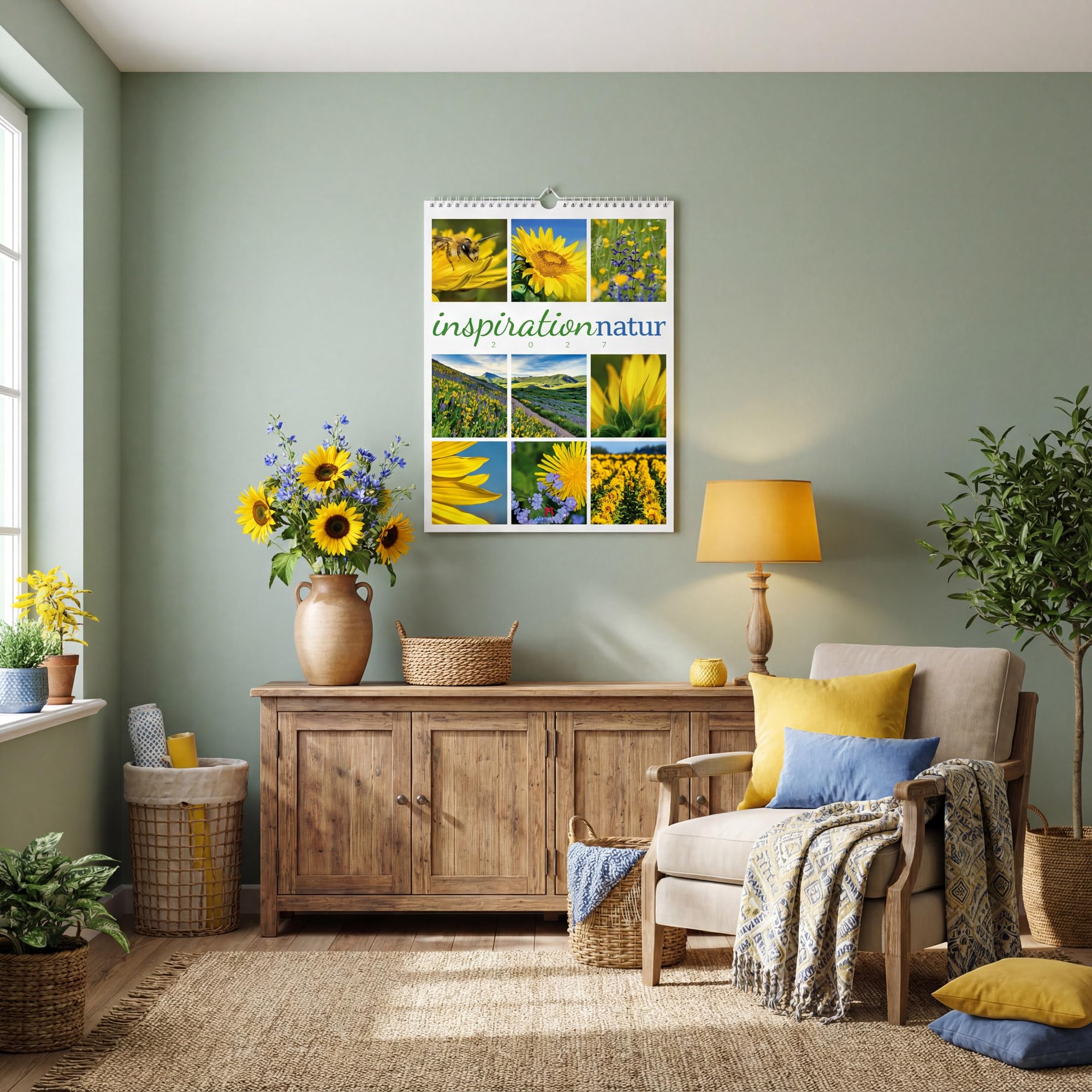 Inspiration Natur Kalender 2027: Vielfältiger Natur-Kalender im großen Hochformat (50x66 cm) | Mehrteilige Bildmosaike im Triplet-Stil