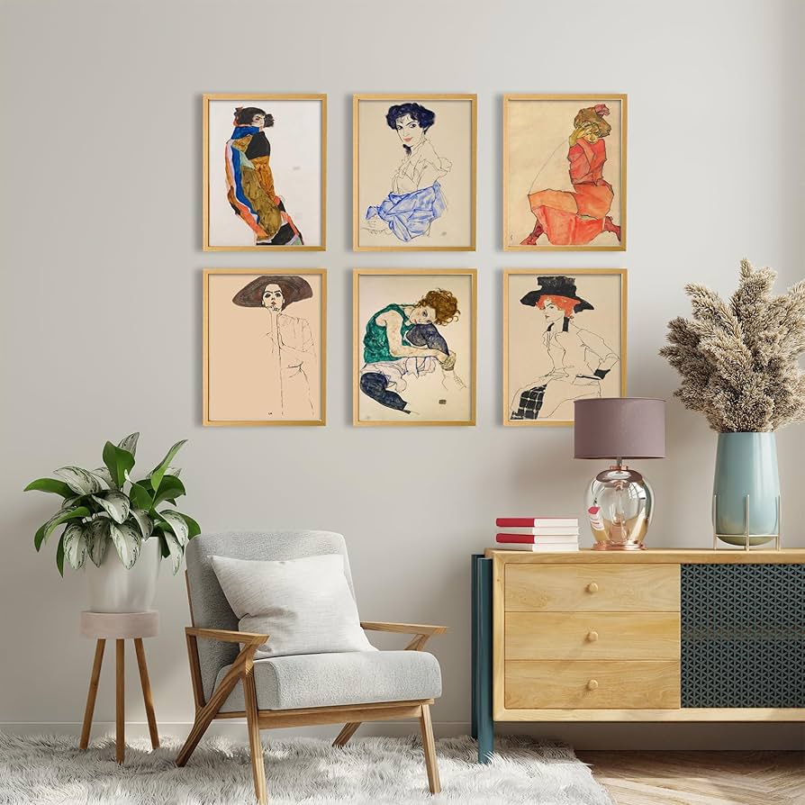 Amazon.co.jp: Egon Schiele ウォールアート装飾 - ジークレー