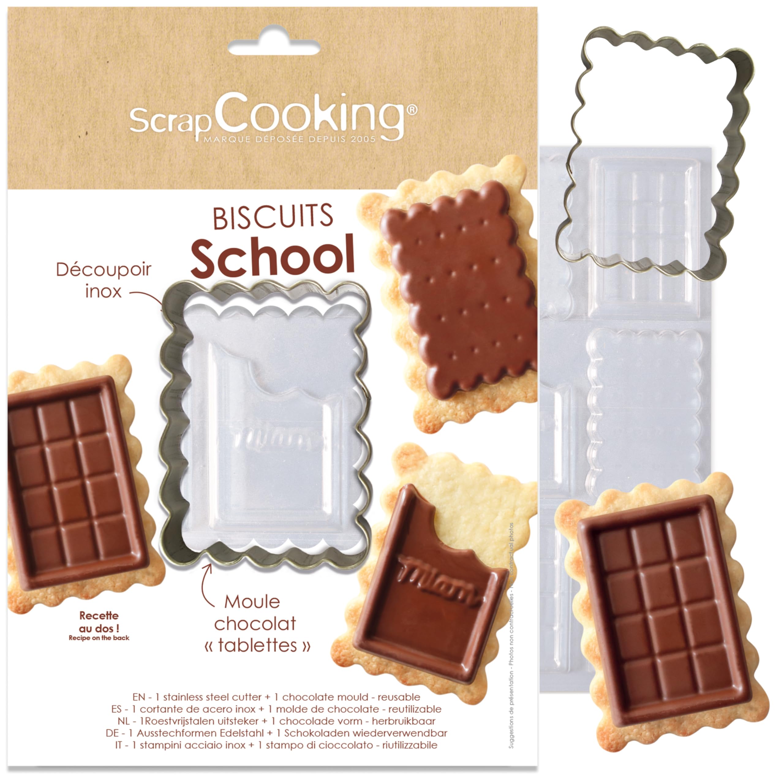 Secchio 16 Stampini Fairytale ScrapCooking - Tagliabiscotti In Metallo Per Dolci A Tema Unicorno E Sirena