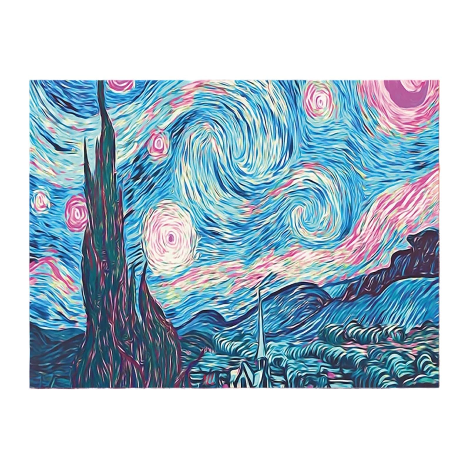 Tsophreniq Japanese Themed Wall Decors Tapestry with Classical Great Waved Pattern Soft Textured for Bedroom Living Room Styling Traditional Japanese Wall Hanging Tapestry