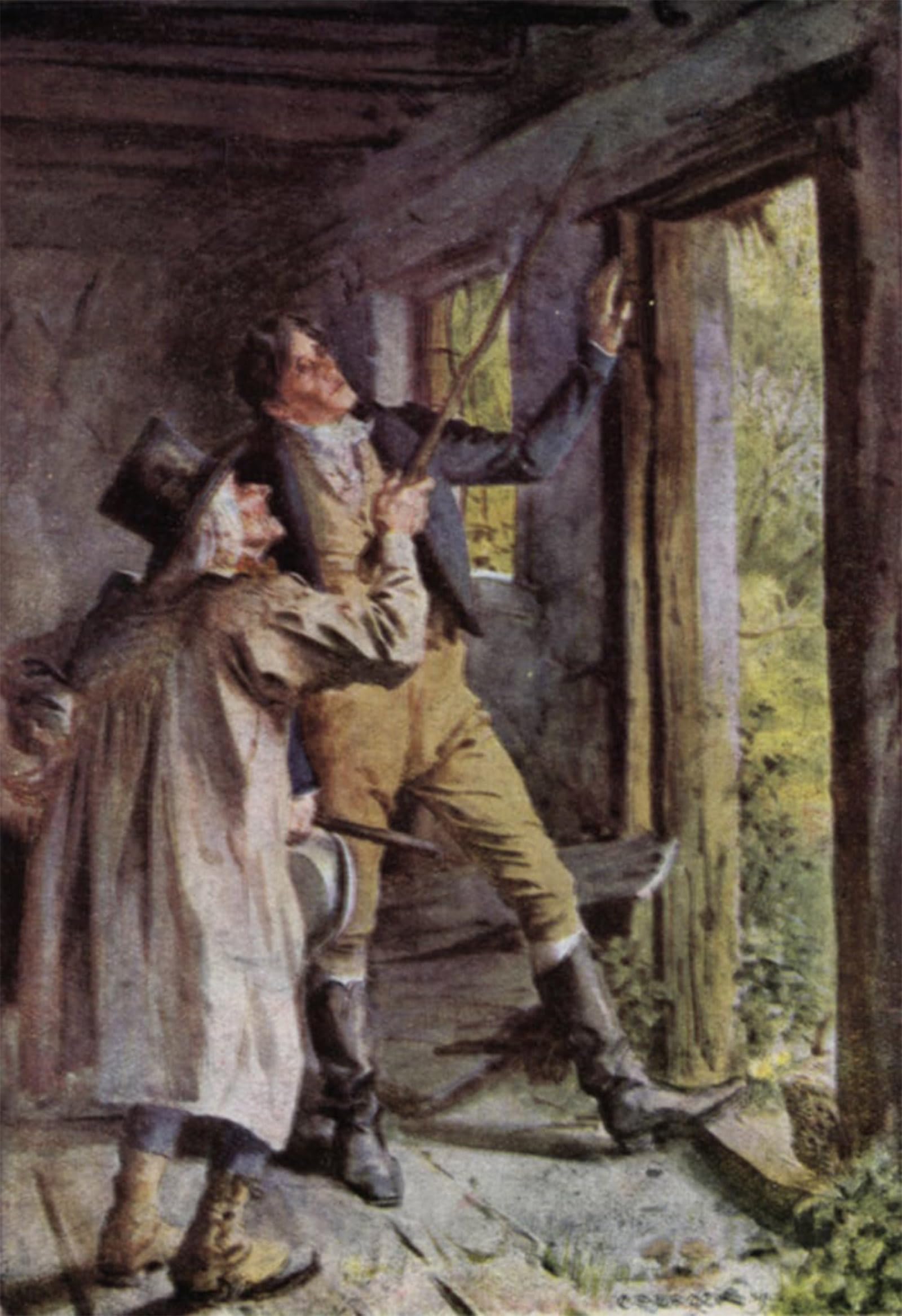 POSTERIIk Vintage Classic Picture Landscape Artwork Illustration for the Broad Highway a Romance by Charles Edmund Brock Portrait Canvas Painting for Office Home Decor 60x90cm
