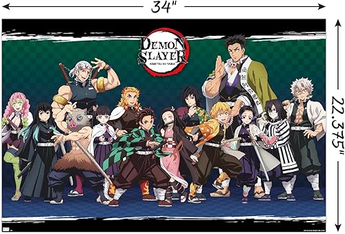 Miniatura 3 de Trends International Demon Slayer - Póster de pared de alineación