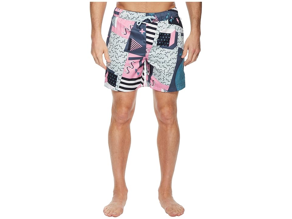 

Original Penguin Print Swim Trunk (Dark Sapphire) Men's Swimwear