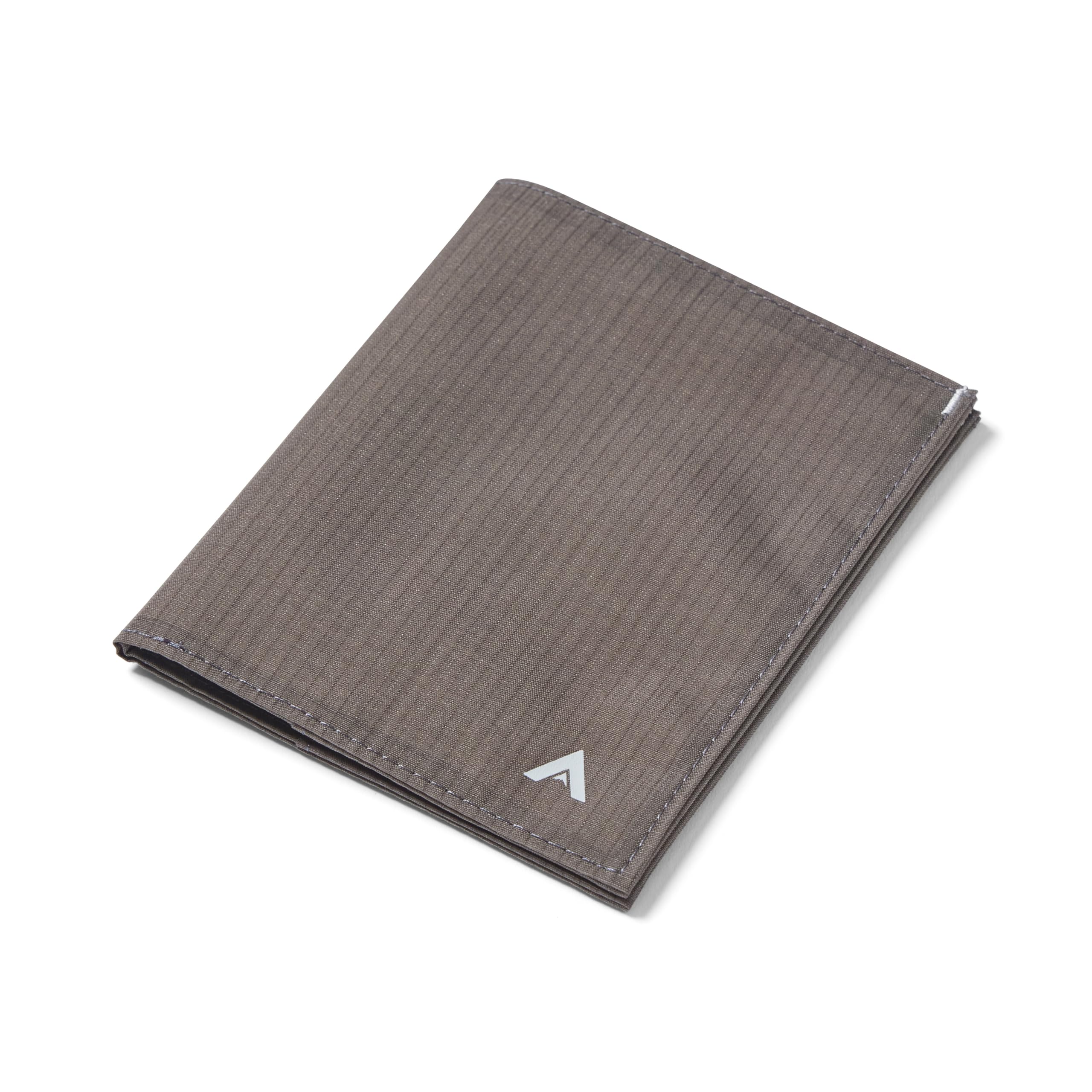 Allett Original Wallet, Charcoal Grey | Nylon, RFID Blocking, Thin Bifold, Minimalistic, Front Pocket | Holds 4-24+ Cards, Bills, Receipts | Wallets for Men & Women
