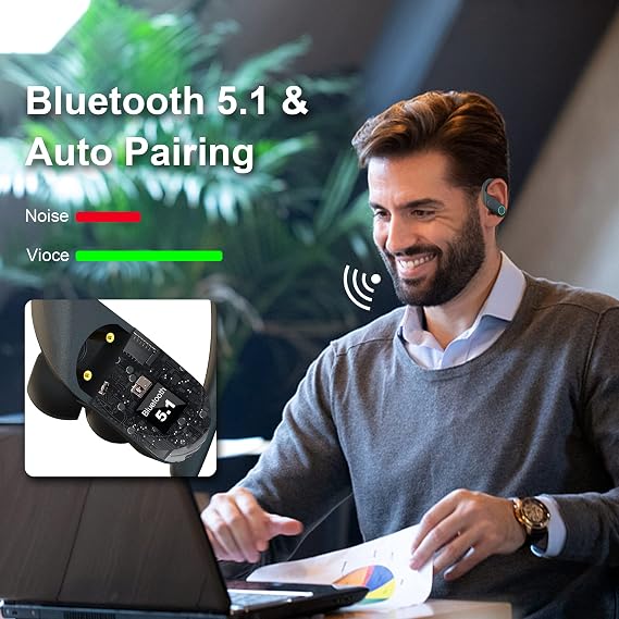 bakibo Wireless Earbuds Bluetooth 5.1 