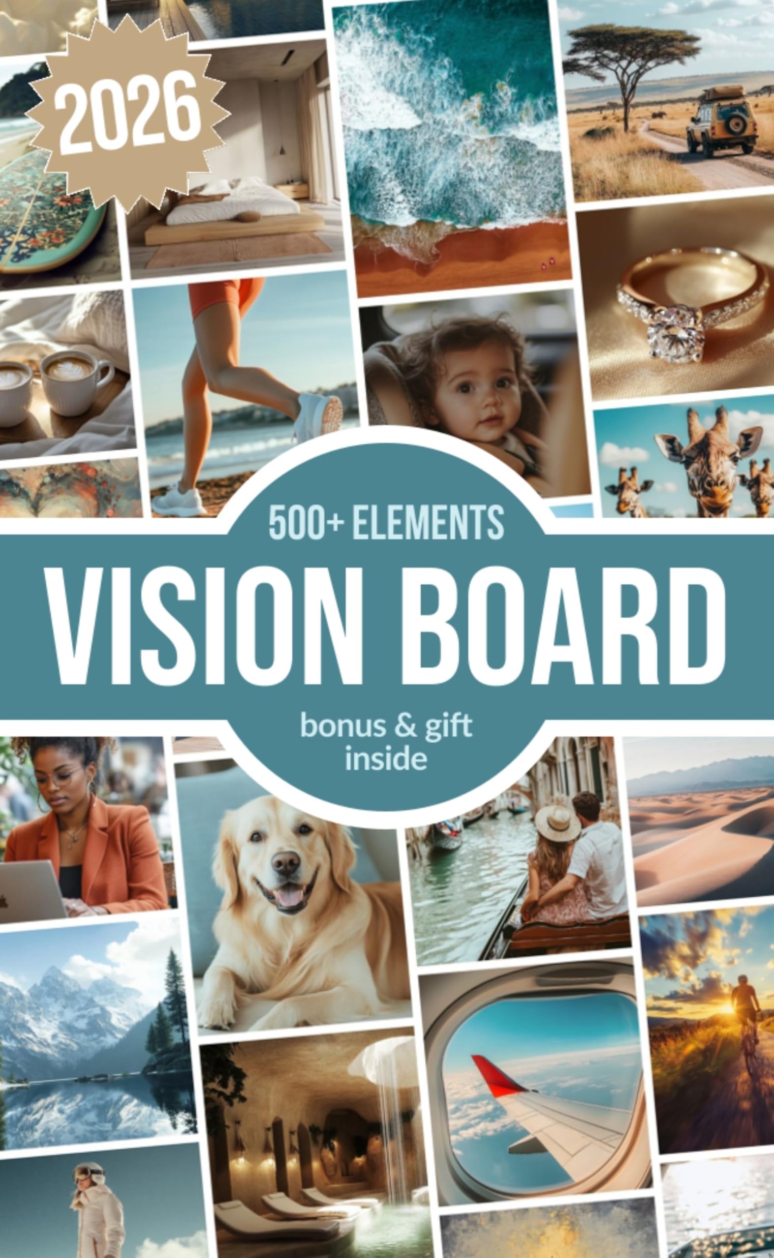 Vision board clip art book, le cadeau inspirant idéal pour célébrer les femmes