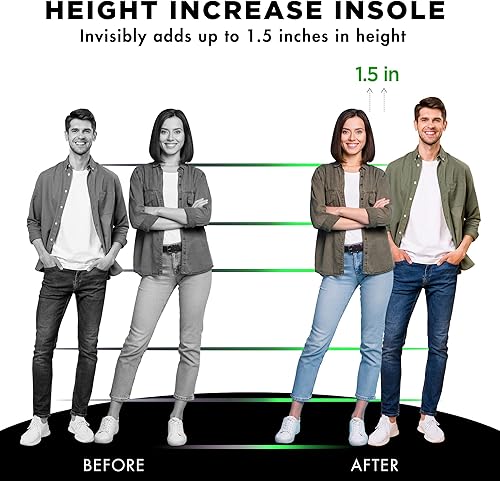 Miniatura 8 de Plantillas de elevación de zapatos de altura de talón, plantillas de aumento de altura para hombres y mujeres, almohadillas invisibles para zapatos,