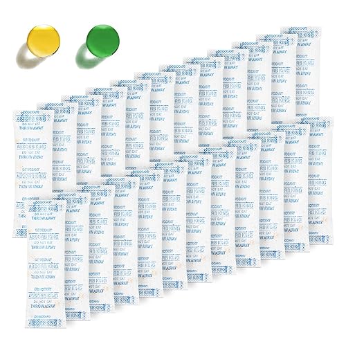 Absorbentes de humedad 250 paquetes de gel de sílice de 0.18 oz, paquetes desecantes de grado alimenticio, paquetes de desecantes premium para