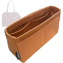 Premium Felt Insert for Coach Easton Tote Bag GoldBrown, Lightweight Organizer, Tapered Shape Reinforced Base Keychain