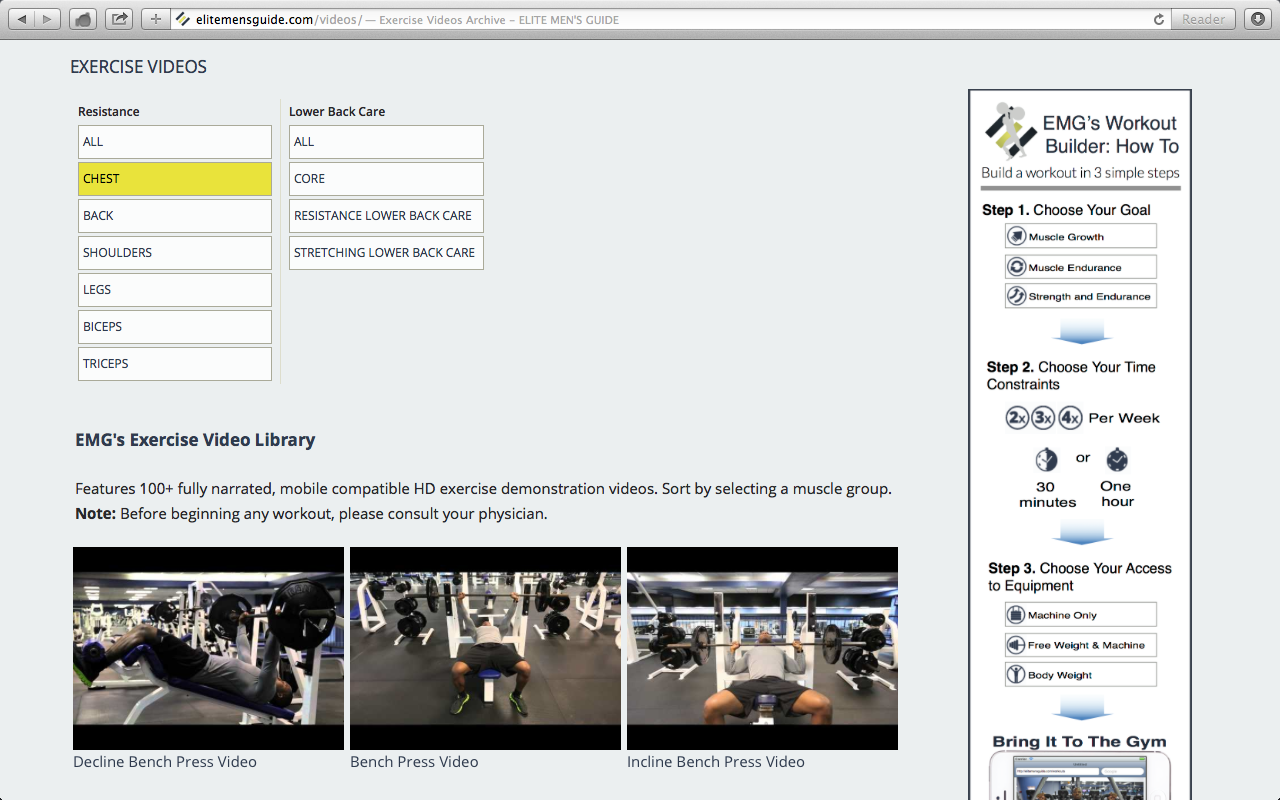 EMG Exercise Video for Android