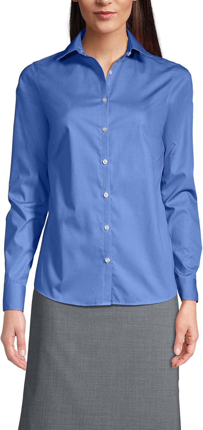 Lands' End Women's Long Sleeve Broadcloth Shirt