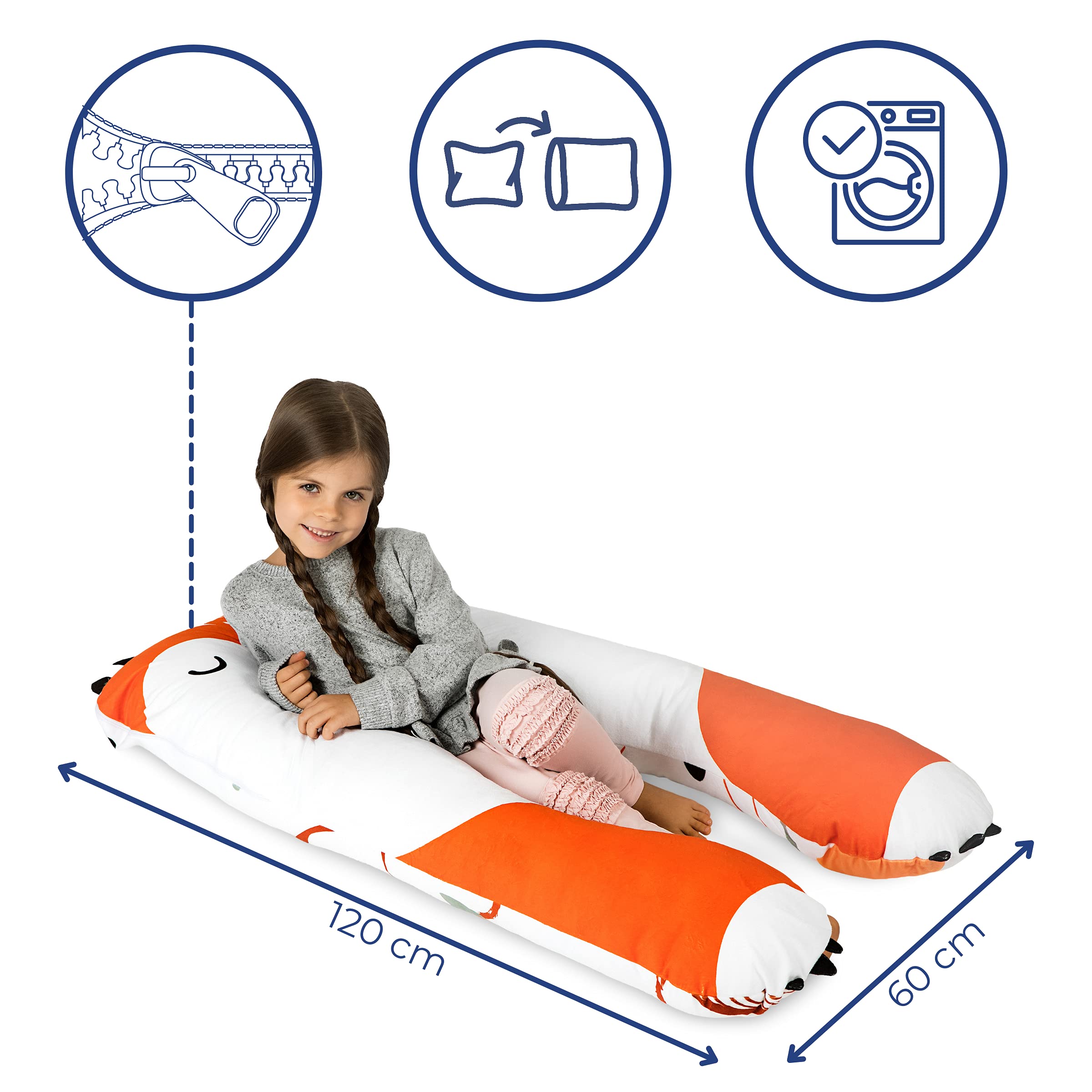 ComfortPillow Kids Pillowcase (Fox - only pillowcase), Fox - Microplush - Image 2