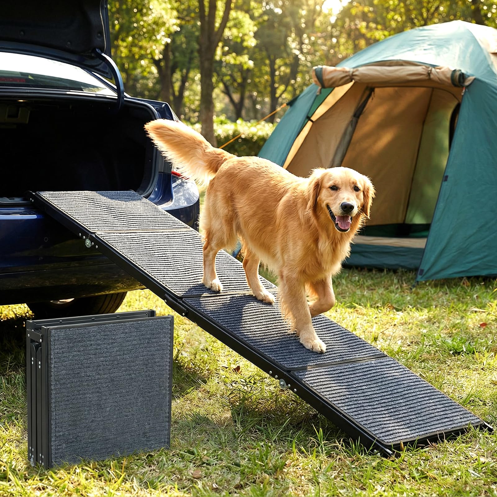 Veehoo Extra Long 180cm Dog Ramps for Cars Large Dogs Folding Pet Ramp