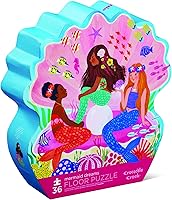 Vista 29 de Crocodile Creek Rompecabezas de piso de 36 piezas, divertidos rompecabezas de suelo para niños de 3 a 5 años, caja con forma resistente