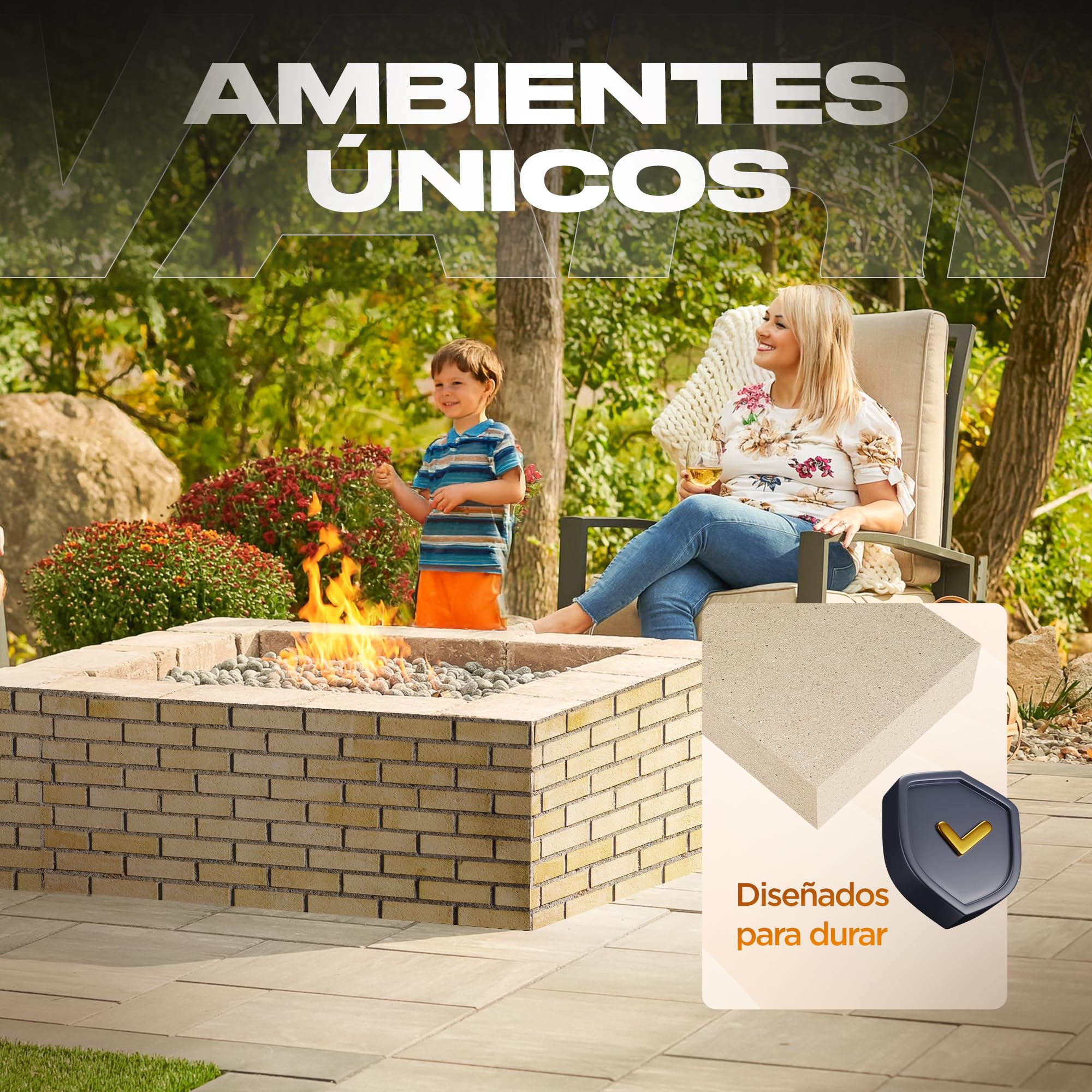 Pack 6 Ladrillos Refractarios 22 x 11 x 3 cm | Fabricados con Arcilla Refractaria | Ladrillo Refractario perfecto para Chimeneas, Hornos y Barbacoas