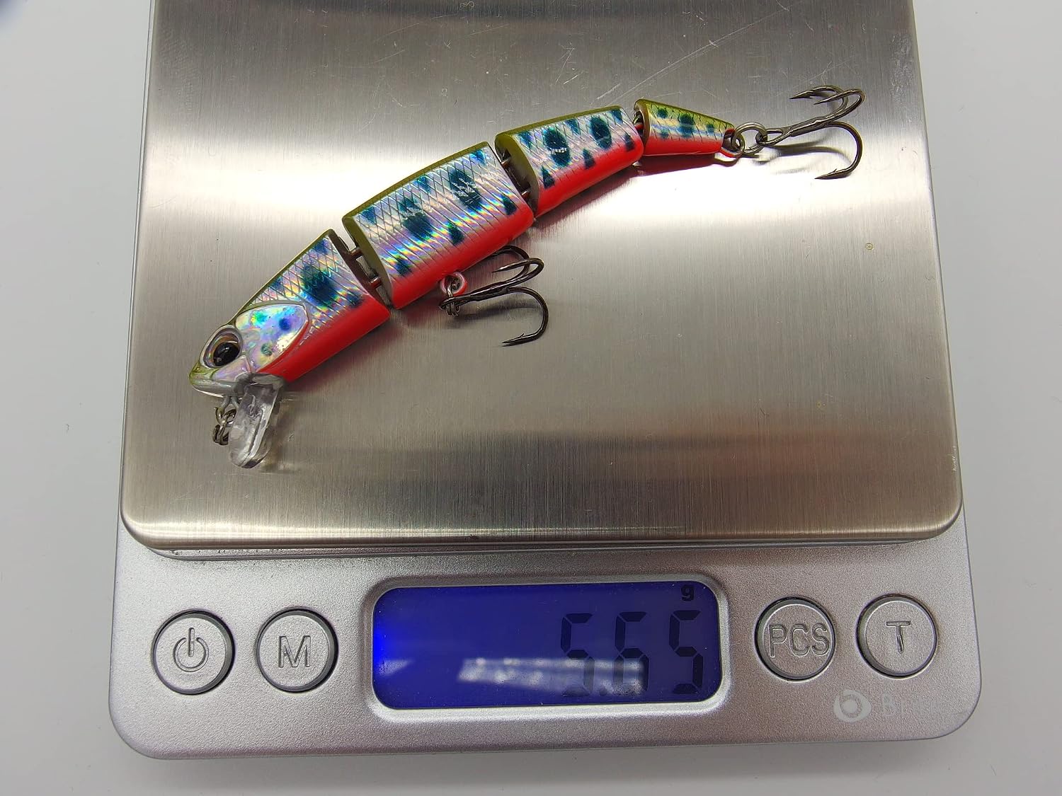 momolures Trout Lures Qatro Jointed 70S 5.7g Sinking for Brown Trout (YAMAME RED BELLY) - Image 3